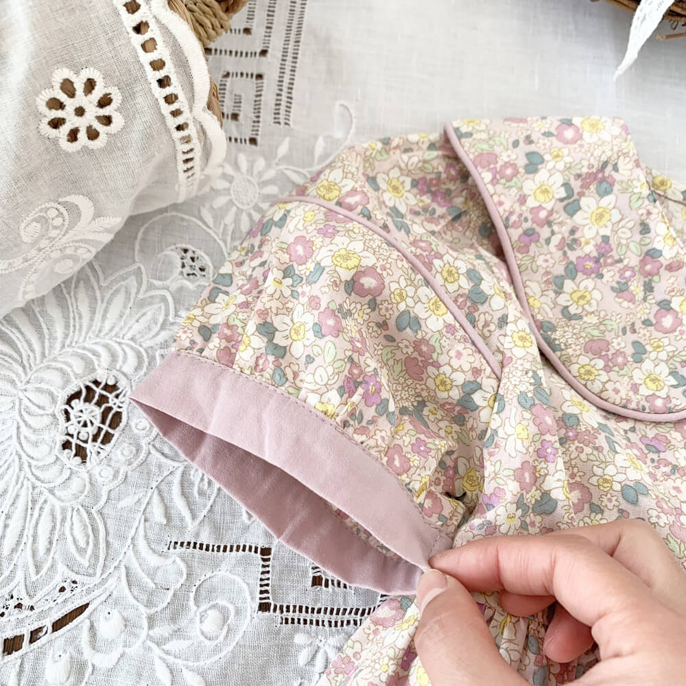 Retro Print Floral Dress,2T to 7T.