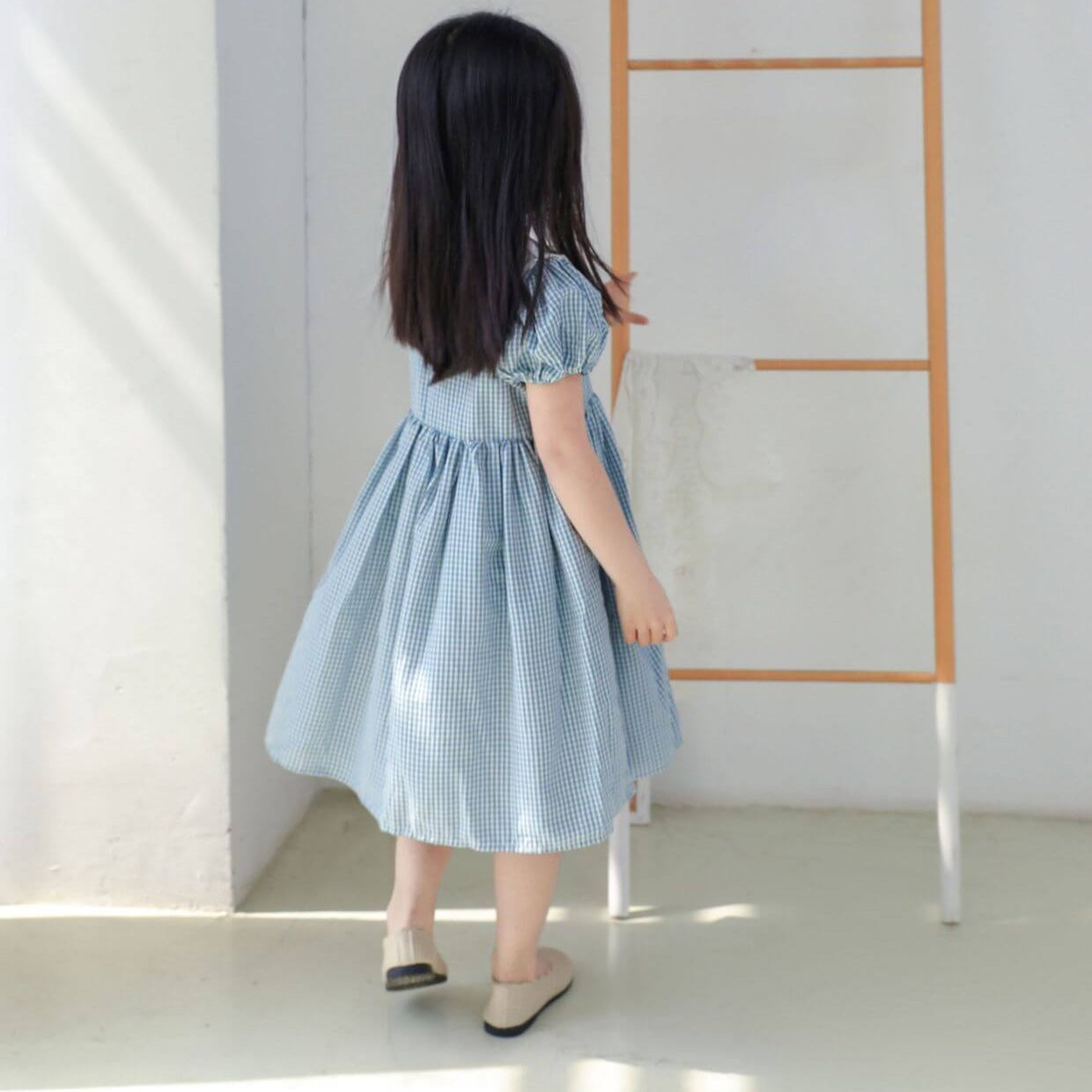 Gorgeous Plaid Dresses,Pink/Blue,3T to 8T.