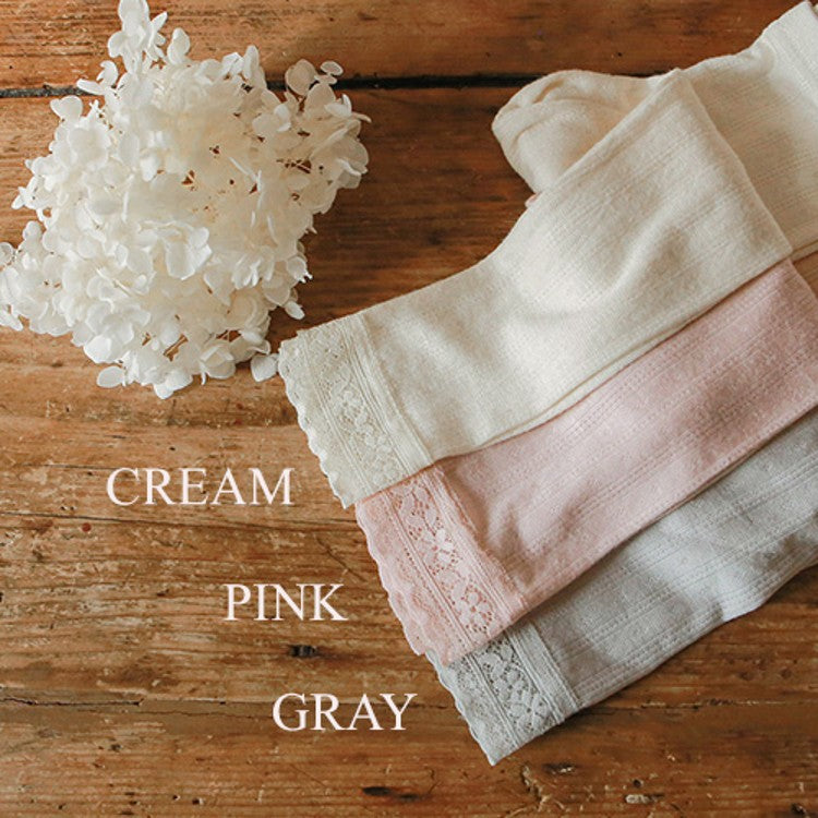 Cute Lace Leggings,Pink/Grey/Cream,2T to 8T.