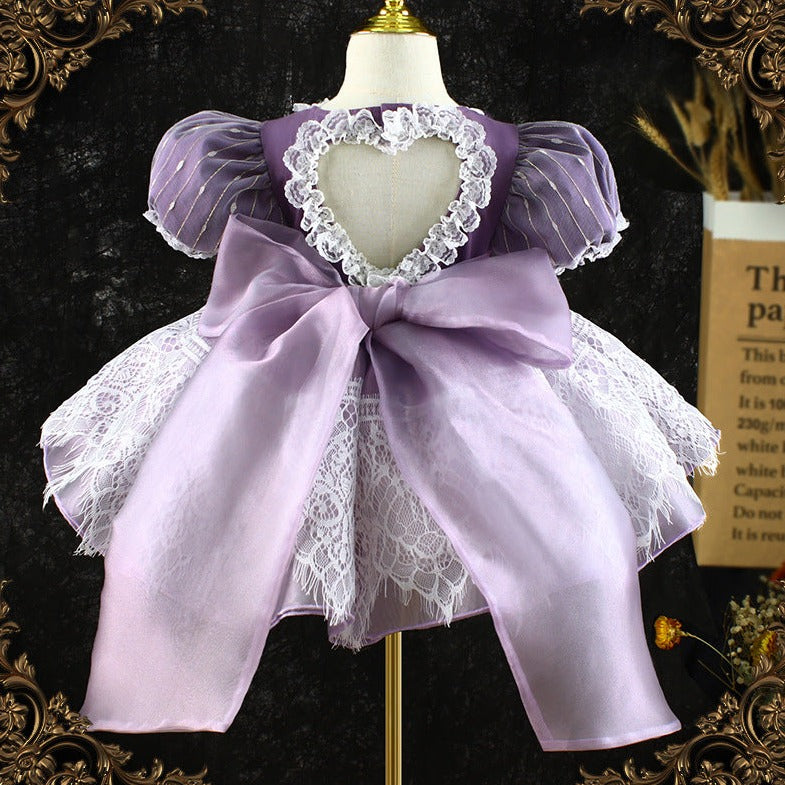 Stunning Purple Lolita Spanish Dress,2T to 7T.
