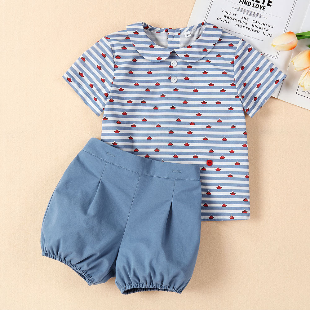 Cute Nautical Boys Set,12M to 6T.