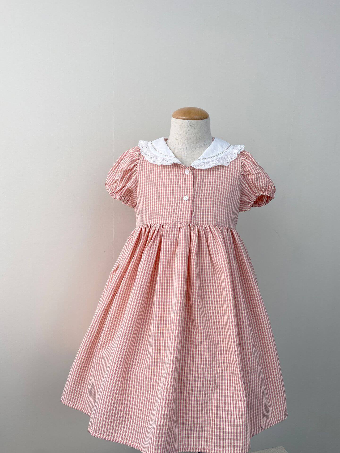 Gorgeous Plaid Dresses,Pink/Blue,3T to 8T.