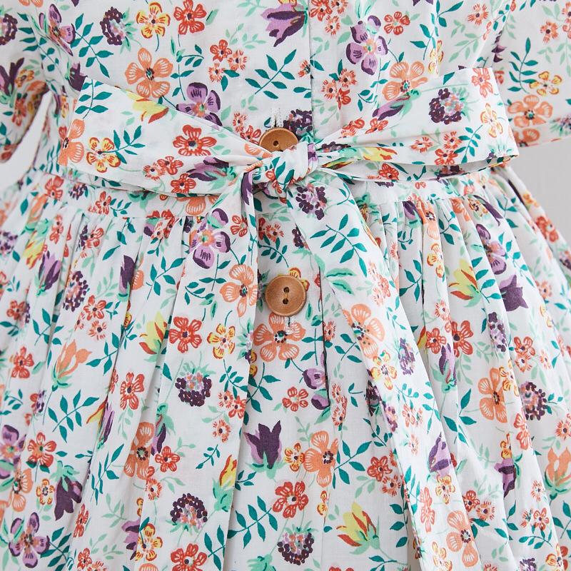 Hand Smocked Dress With Embroidery On Collar, 12M to 6T.