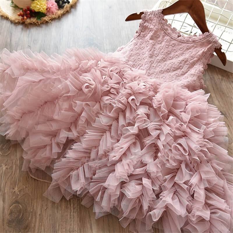 Princess Girl Party tutu Kids Dress, 3 to 8 Y.