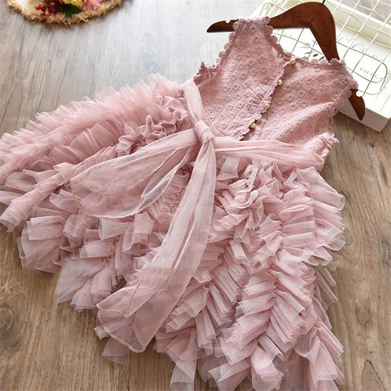Princess Girl Party tutu Kids Dress, 3 to 8 Y.