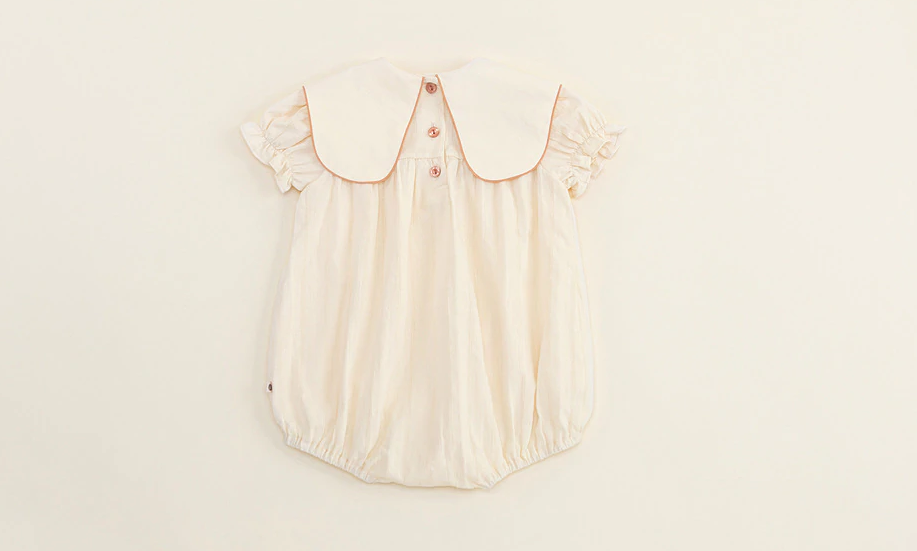 Embroidered Romper, Full & Half Sleeves, 6M to 24M.