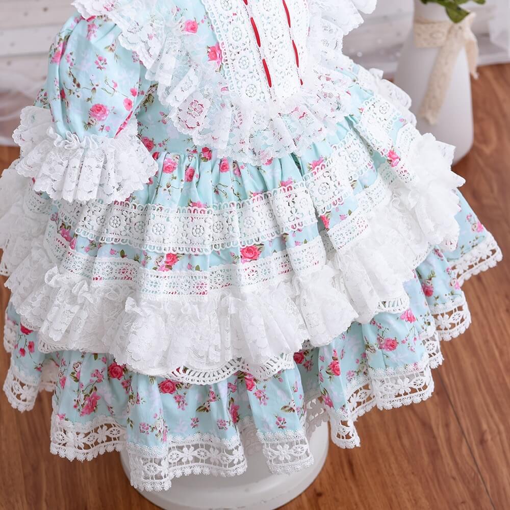 Spanish Lace Dress With Shorts, 2T to 6T.