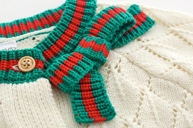 Knitted cardigan & skirt set,12M to 6T.