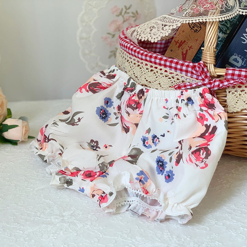 Floral Spanish Dress With Bows,12M to 6T.