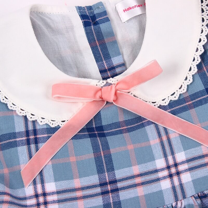 Vintage Plaid Dress,2T to 7T.
