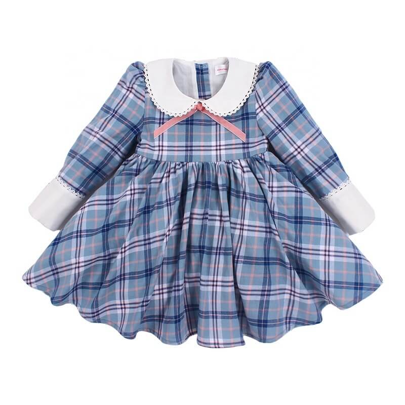 Vintage Plaid Dress,2T to 7T.