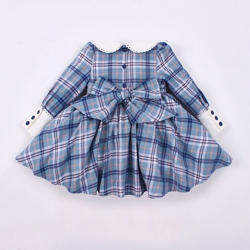 Vintage Plaid Dress,2T to 7T.