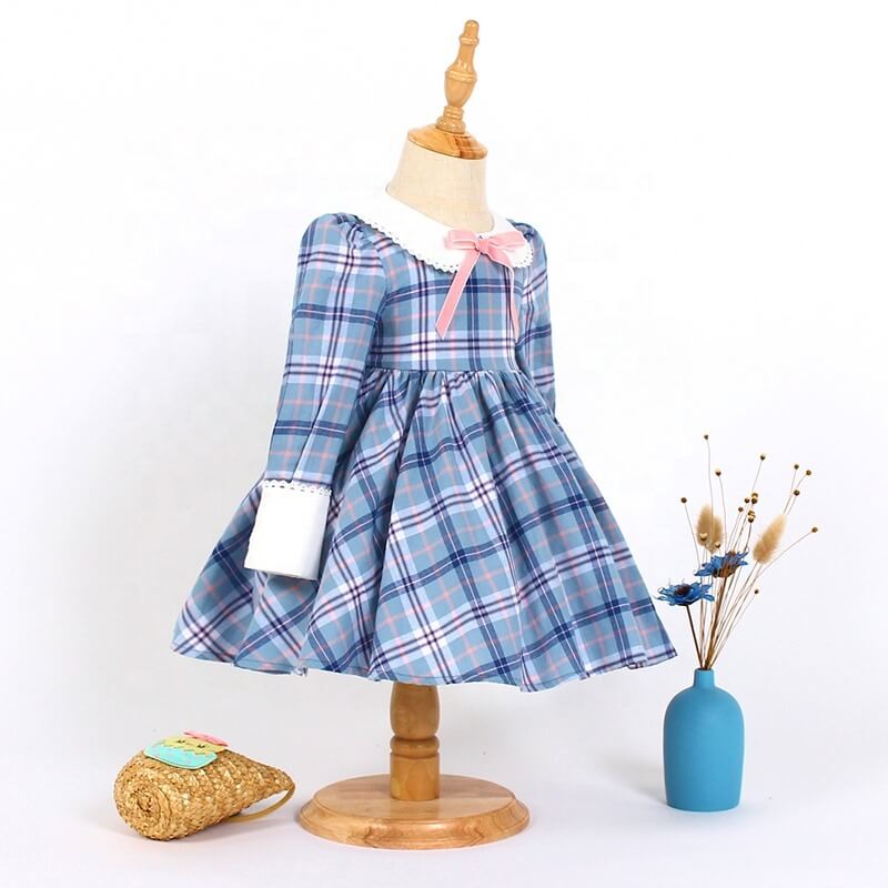 Vintage Plaid Dress,2T to 7T.
