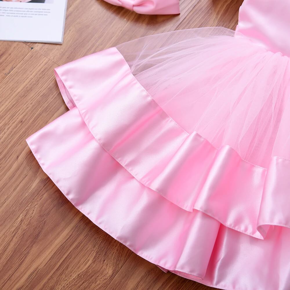 Pink Ball Gown Dress,2T to 8T.