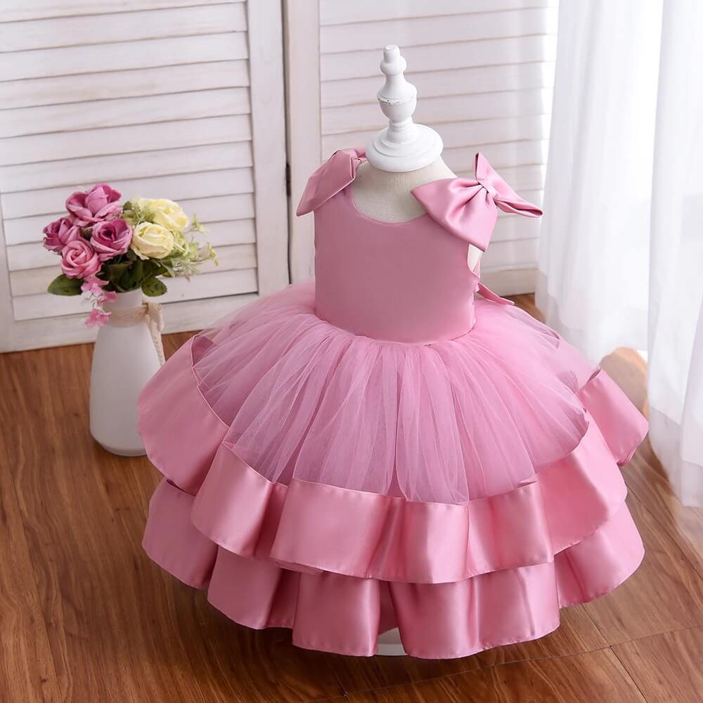 Pink Ball Gown Dress,2T to 8T.