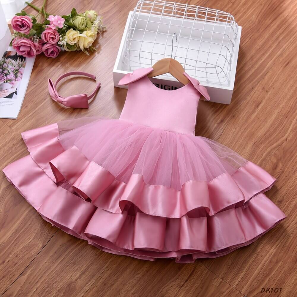 Pink Ball Gown Dress,2T to 8T.