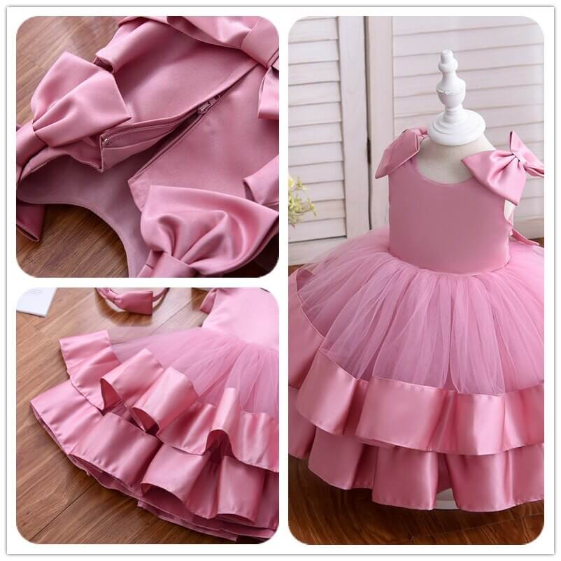 Pink Ball Gown Dress,2T to 8T.