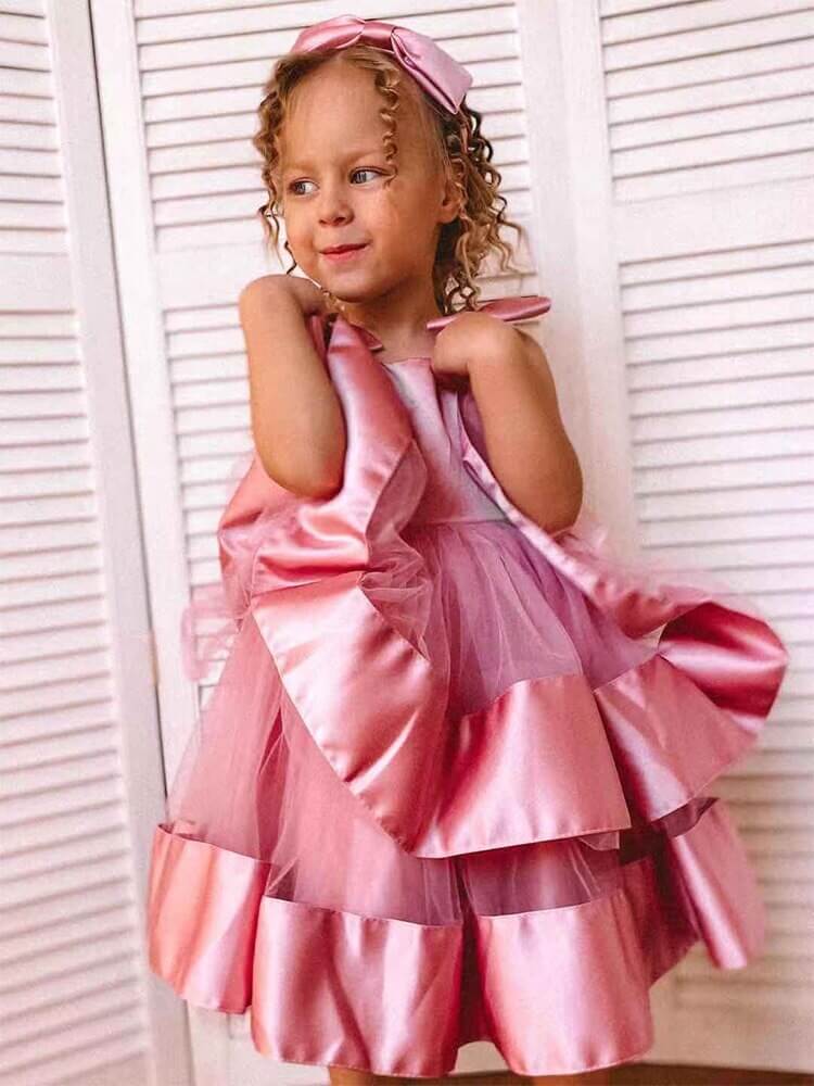Pink Ball Gown Dress,2T to 8T.