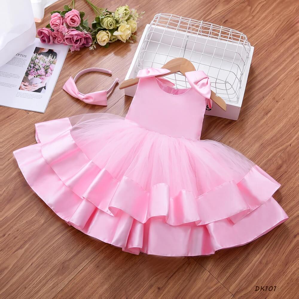 Pink Ball Gown Dress,2T to 8T.