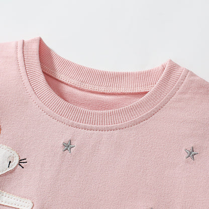 Ballerina Mouse Pink Cotton Dress, 2T to 7T