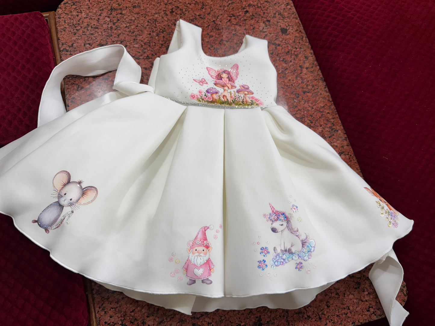 Ivory Enchanted Forest Fairy Princess Dress