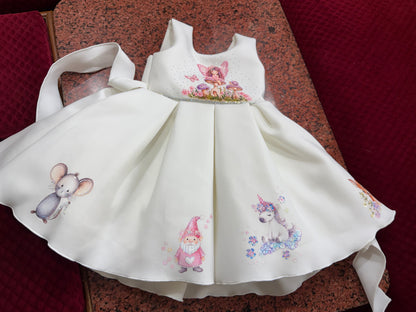 Ivory Enchanted Forest Fairy Princess Dress