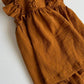 Organic Muslin Hand Embroidered Dress, Blue/Marrygold,6M to 7T.
