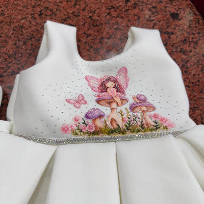 Ivory Enchanted Forest Fairy Princess Dress