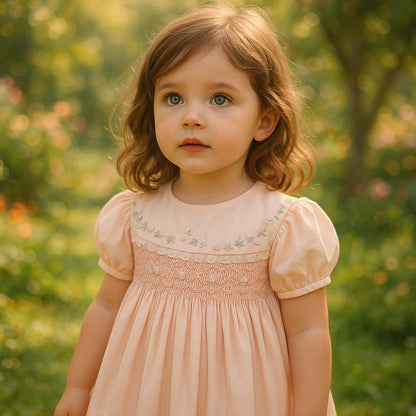 Blush Bloom Hand-Made Dress,12M-7T