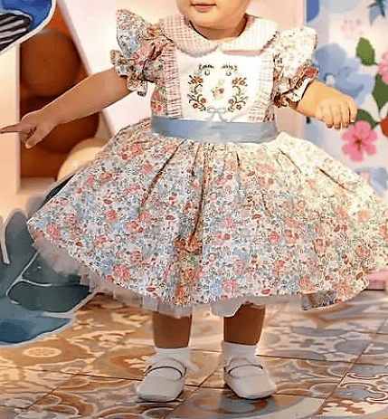 Beautiful Floral Easter Dress,12M to 10T 12M Beautiful Floral Easter Dress,12M to 10T 12M