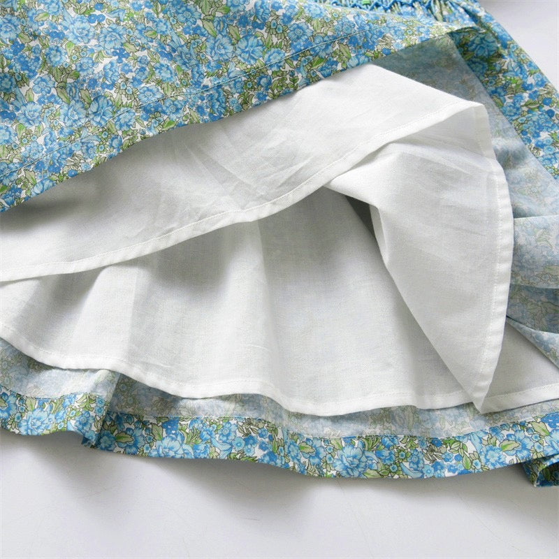 Floral Hand Smocked Dress,12M to 7T.