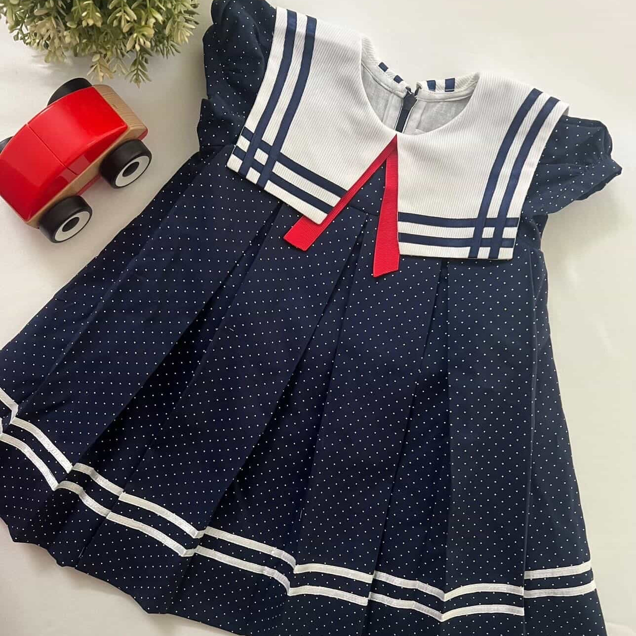Handmade Sailor Dress for Girls