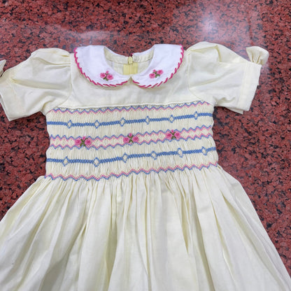 Sunshine Bloom Hand-Smocked Dress,12M to 6T