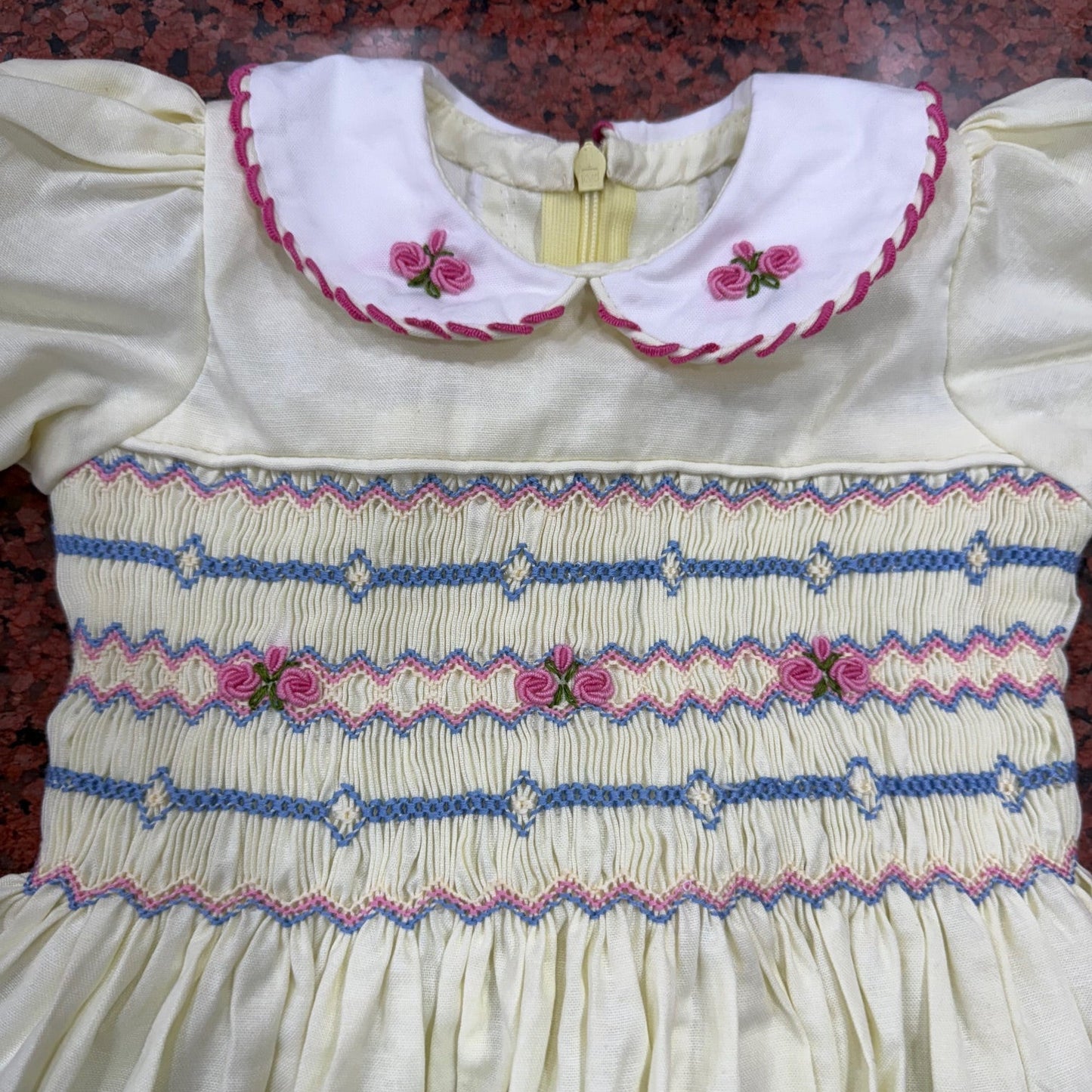 Sunshine Bloom Hand-Smocked Dress,12M to 6T