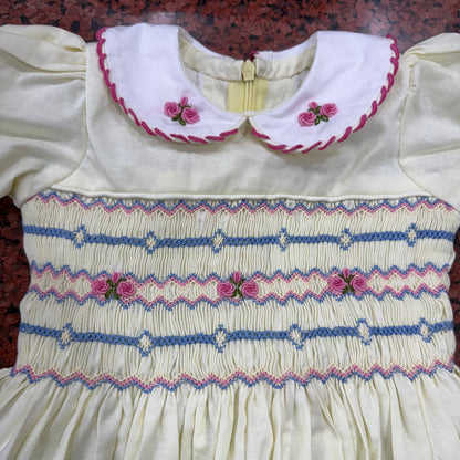 Sunshine Bloom Hand-Smocked Dress,12M to 6T