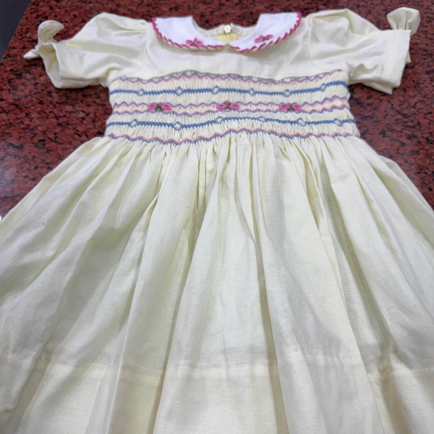 Sunshine Bloom Hand-Smocked Dress,12M to 6T