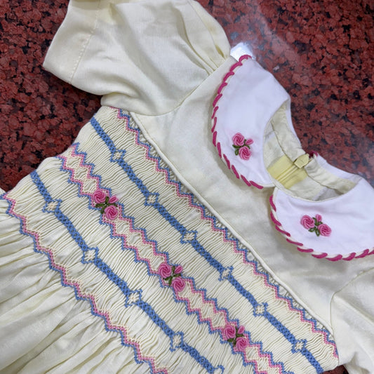 Sunshine Bloom Hand-Smocked Dress,12M to 6T