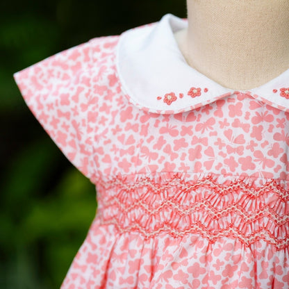 Blush Butterfly Hand Smocked Dress, (12M–5T)