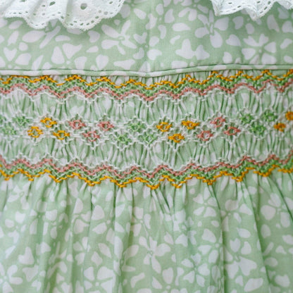 Sage Garden Hand Smocked Dress (12M–5T)