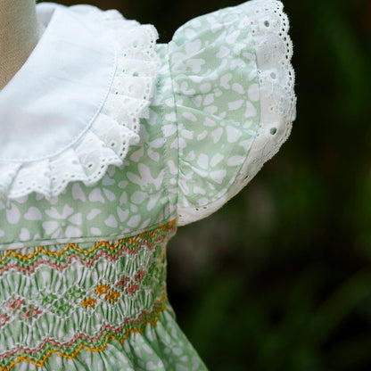 Sage Garden Hand Smocked Dress (12M–5T)