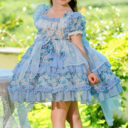 Daisy Print Tutu Dress,12M to 8T.