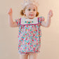 Floral Embroidered Baby Romper,6M to 2T.