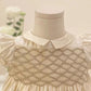 Gorgeous Hand Smocked Dress,Biege/Blue,12M to 8T