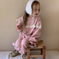 Cute Pink Sweat Shirt & Pants Set,2T to 7T.