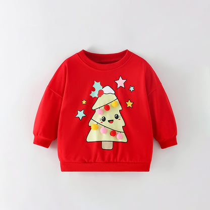 Cute Christmas Tree Sweatshirt,2T to 7T.