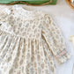 Embroidered Floral Dress With Lace Collar,12M to 5T