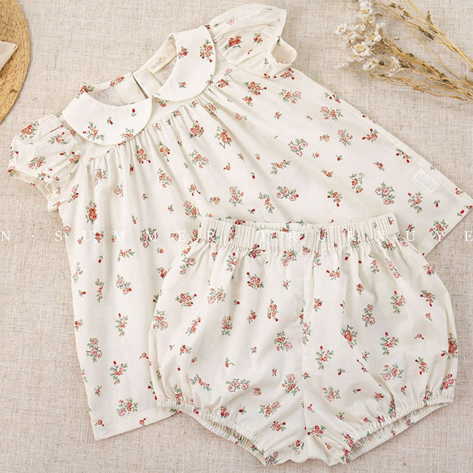 Cute Floral 2pc Set,4T to 7T