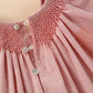 Pink Hand Smocked Dress With Bonnet & Shorts,3M to 4T.