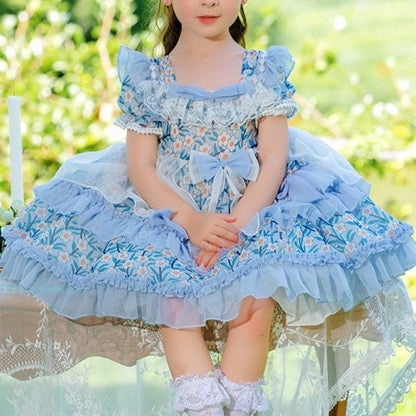 Daisy Print Tutu Dress,12M to 8T.