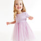 Cute Purple Rainbow Play Dress,2T to 7T.